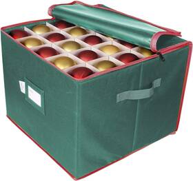 8542013775 Propik Large Christmas Ornament Storage Box Organizer Holds Up To 75 Xmas Ornam