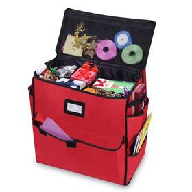 Propik Rp6-gry Christmas Storage Organizer Gift Bags Bows Ribbons And Wrapping Accessorie