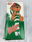 Pt11010 Wa Vtg Holiday Bear Stocking Hanger Teddy Candy Cane Holder