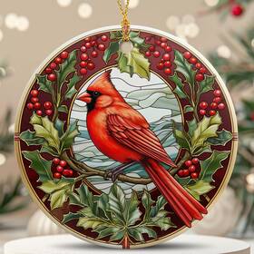 Pt-010 Ptplmm Cardinal Christmas Ornaments 2025 - One Size