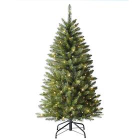 277-ffpt-45c15 Puleo International 4.5-foot Pre-lit Fraser Fir Pencil 150 Ul Clear Lights Artificial Christmas Tree