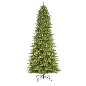 277-ffsl-90c8 Puleo International 9 Foot Pre-lit Slim Fraser Fir Artificial Christmas Tree