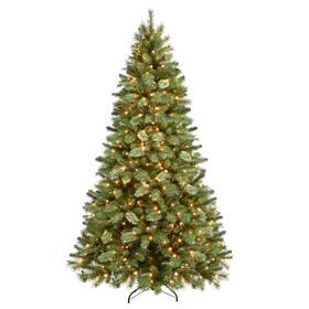 277-ttp-75c6 Puleo International 7.5 Foot Pre-lit Teton Pine Artificial Christmas Tree With 600 Clear Lights