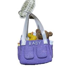 066331 Purple Midwest Diaper Bag Christmas Ornament New Baby Nwt