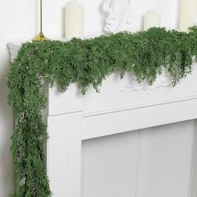 Ps-gdf2 Purple Star 1n 6 Ft Christmas Norfolk Pine Garland Dense Pines Realistic Touch 1 Pc Green