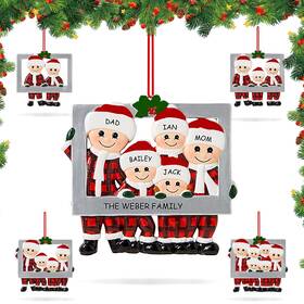Qetrabone 789274971178 Personalized Christmas Ornament 2025 Tree Frame Personal