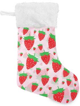 G59545589p379c414s780 Qilmy Christmas Stockings Large Candy Pink Strawberry 1 Piece Color A