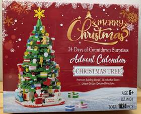 Dzjm01 Qinline New Sealed Building Block Advent Calendar For 24 Days - Christmas Tree