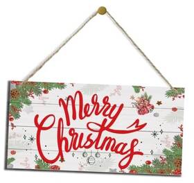 Mgb225 Qtgtir Christmas Decor Decorative Wood Hanging Plaque Rustic Wooden Holiday