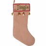 Qtx17422 Vickerman Burlap Jingle Collection Christmas Stocking 734205505885