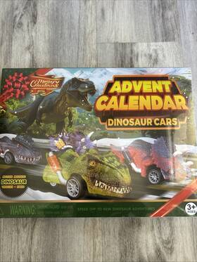 Xc13  Quanquer 658200175846 2025 Dinosaur Cars Advent Calendar For Boys 24 Days Monster Truck Christmas Gift