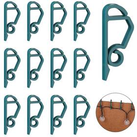 Bd-queekay-1010 Queekay 100 Pieces Christmas Light Hooks Holiday Plastic Siding Clips Mini Ou
