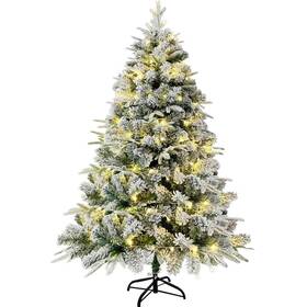 Quin2024081340 Quinlirra 6ft Prelit Flocked Christmas Tree With Lights Pre-lit Fluffy Artificial Chris