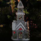 Qwr712 Alpine White Christmas Church 821559606488