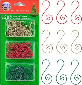 Rd-133 R N D Toys Nft Tree Ornament Hooks - Christmas Decorating Metal Assorted