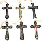 Ra6255 Unbranded Christmas Cross Ornaments Texas Theme New Polyresin 698497562554