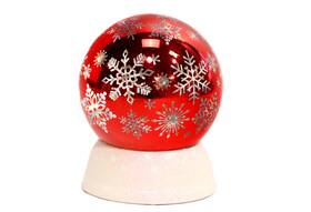 Raz Imports 048893220051 Dogs Of Christmas 5.75 Snowflake Lighted Globe