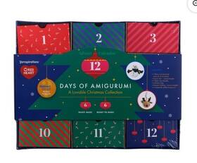 Red Heart 073650092909 Inch 12 Days Of Amigurumi Advent Calendar Kit - Christmas Craft Crochet Gift