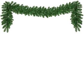73908 Red Sleigh 9 Ft. Unlit Artificial Oregon Fir Commercial Christmas Garland 14 Inch W
