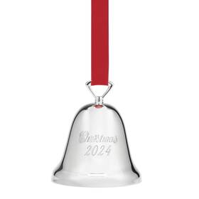 895958 Reed & Barton 735092269683 2024 Annual Silverplate Christmas Tree Bell Ornaments