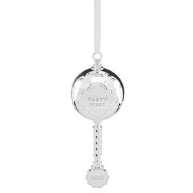 867369 Reed & Barton Babys First Christmas Rattle Ornament