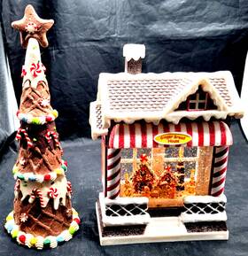 Mtx67227-mult Regency International Candy Bakeshop Water Globe W Christmas Tree