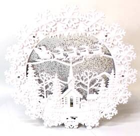 Mtx65606 Regency Church Scene Lighted Christmas Water Globe White Snowglobe Read