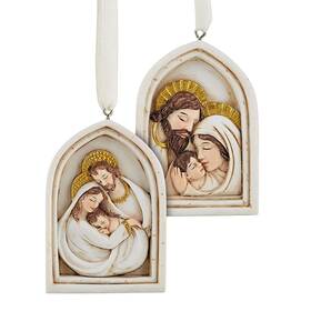 Religious Christmas Ornament 726152358812 Assorted Holy Family Tree Ornaments Pack Of 2 3/4 Inches