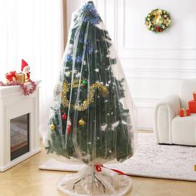 Rengaorise 696952593372 Christmas Tree Disposal Bag 9x6 Ft Heavy Duty Plastic Xmas Removal Cle