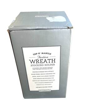 Js-1024 Restoration Hardware 0700/js-1024 Top O Mantle Wreath Stocking Holder Christmas Holiday Decor