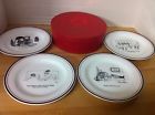 Restoration Hardware New Yorker Christmas Santa Set Of Dessert Plates