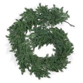 R-hs-s0765-16 Rhtrj Christmas Garland Soft Bendable Realistic Artificial Cedar Pine Green Xmas 6 Ft