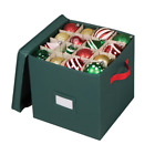 Ri-64564 Richards Homewares Holiday Green Compartment Cube Ornament Organizer 798837894755