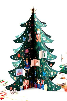 Rifle Paper Co. 842967110466 Anthropologie Nutcracker Advent Calendar Christmas Tree - New