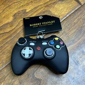 5982691 Robert Stanley Game Controller Christmas Ornament Black Glitter Gamer Decor