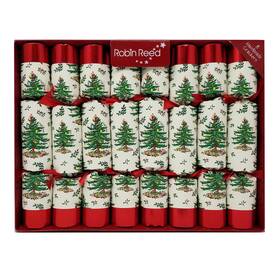 531-spode-tree Robin Reed Spode Tree Handmade English Christmas Crackers 531 10 Inch Set Of 8