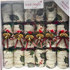 6062.piccadilly Robin Reed H5 Christmas Holly Bells 6 -12 Inch Party Crackers Defect