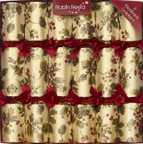62041.piccadilly Robin Reed H5 Christmas 6pc 12 Inch Party Themed Crackers Berry Garland 62041