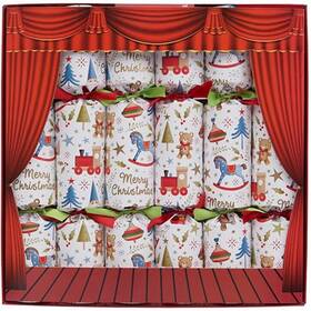 Robin Reed 850027516035 English Holiday Christmas Crackers - Toy Town 6 Count