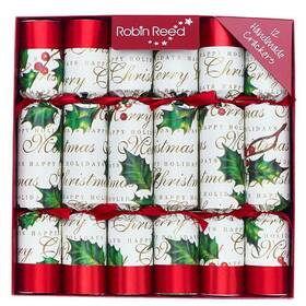 Robin Reed 853289007563 Bows And Berries 10 Inch Handmade Christmas Crackers By 528 Set Of 12