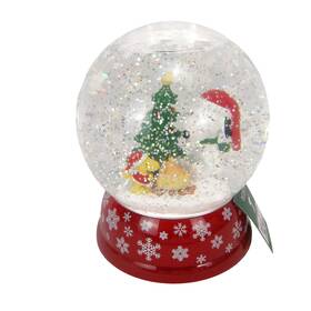 134751 Roman Peanuts Snoopy Woodstock Campfire Led Christmas Swirl Dome Globe Battery Usb