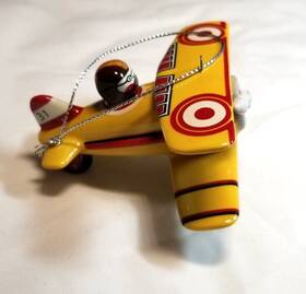 40015493 Royal Doulton Nostalgic Christmas Aeroplane Airplane Ornament Boxed #