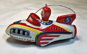40015496 Royal Doulton Nostalgic Christmas Rocket Ornament In Box #