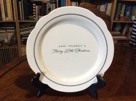 259149 Royal Norfolk Have Yourself A Merry Little Christmas Inch White Plate 10