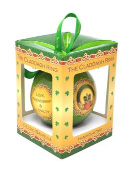 Royal Tara 391462363686 Claddagh Ring Irish Christmas Bauble Ornament