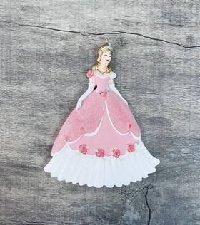 Rudolph And Me 845583029051 Princess Pink Gown Christmas Tree Ornament