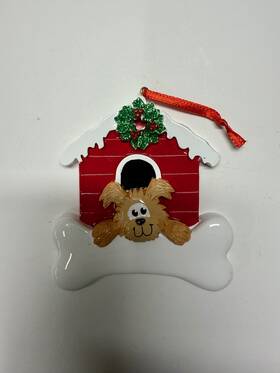 Rudolph And Me 845583065943 Dog In House Personalized Christmas Ornament