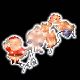 Rudolph The Red Nose Reindeer 889299305399 Classic Nosed Lighted Christmas Decorations Light Up