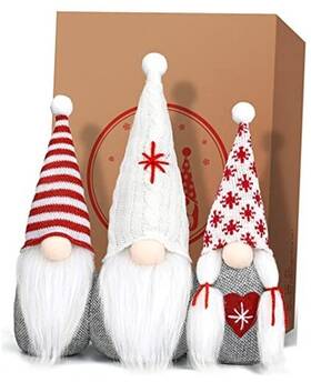 Sa006 Ruiyuan Simple Art Christmas Gnomes Decorations Indoor Home Decor 16 Inch Fmaily