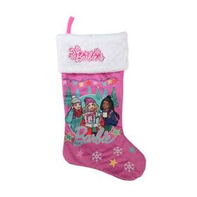 Ruz 193849006538 Pink Barbie 18 Inch Christmas Stocking Super Soft New
